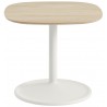 Off white + oak - 45x45cm, H40cm - Soft side table