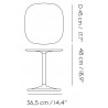 Off white - 45x45cm, H48cm - table d'appoint Soft
