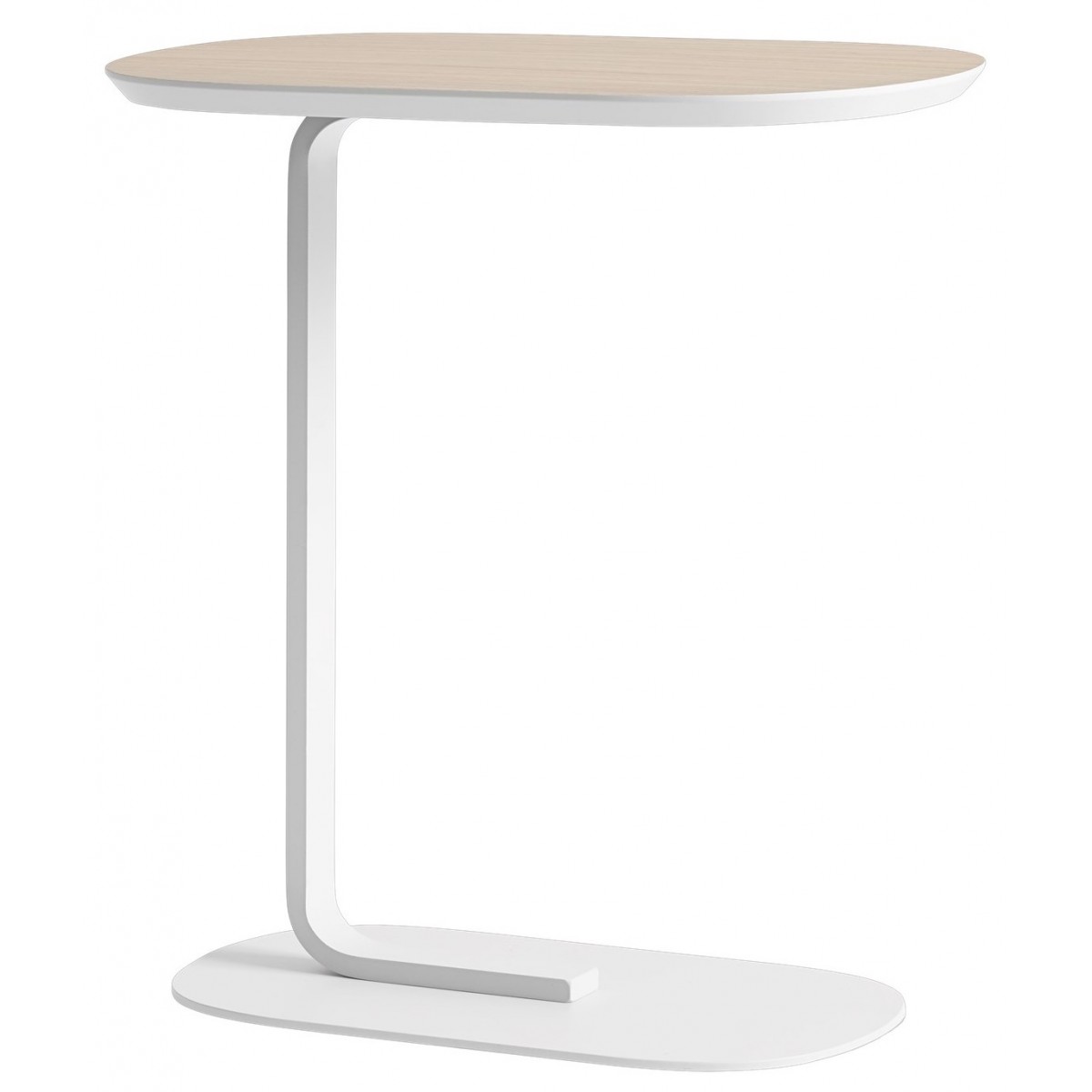 H60,5cm - oak veneer/off-white - Relate side table