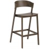 stained dark brown - Cover stool