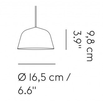 noir - Ø16.5cm - suspension Ambit