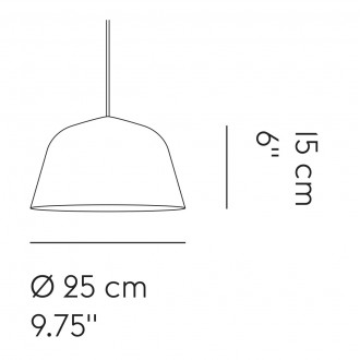 noir - Ø25cm - suspension Ambit