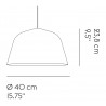 grey - Ø40cm - Ambit pendant