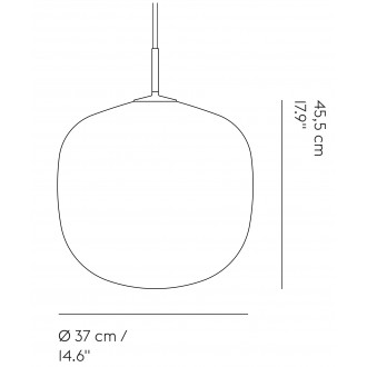 white - Rime pendant Ø37 cm