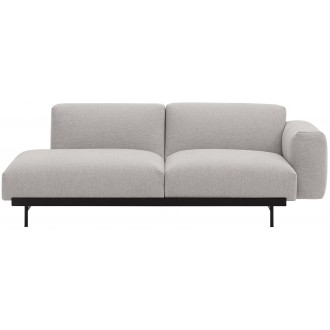 Clay 12 / black – In Situ 2-seater sofa / configuration 2 – 198 x 107 cm