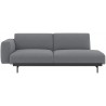 Ocean 80 / black – In Situ 2-seater sofa / configuration 3 – 198 x 107 cm