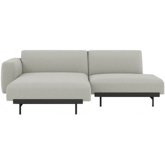 Clay 12 / black – In Situ 2-seater sofa / configuration 6 – 216 x 169 cm