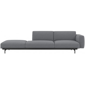 Ocean 80 / black – In Situ 3-seater sofa / configuration 4 – 279 x 107 cm