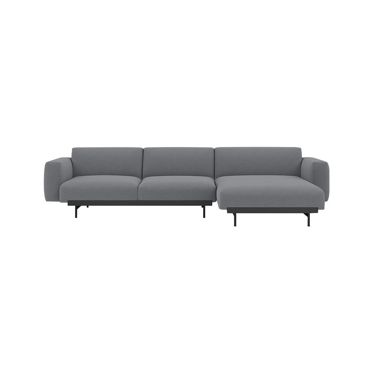 Ocean 80 / black – In Situ 3-seater sofa / configuration 6 – 297 x 169 cm