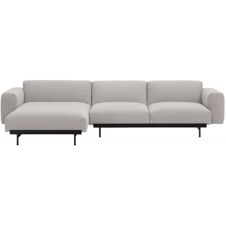 Clay 12 / black – In Situ 3-seater sofa / configuration 7 – 297 x 169 cm