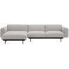 Clay 12 / black – In Situ 3-seater sofa / configuration 7 – 297 x 169 cm