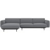 Ocean 80 / black – In Situ 3-seater sofa / configuration 7 – 297 x 169 cm