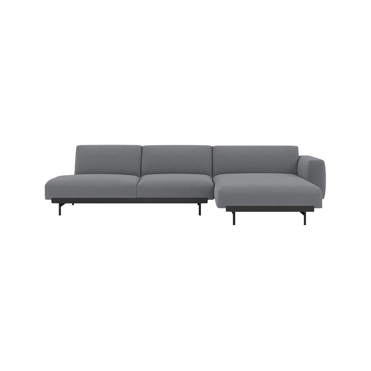 Ocean 80 / black – In Situ 3-seater sofa / configuration 8 – 297 x 169 cm