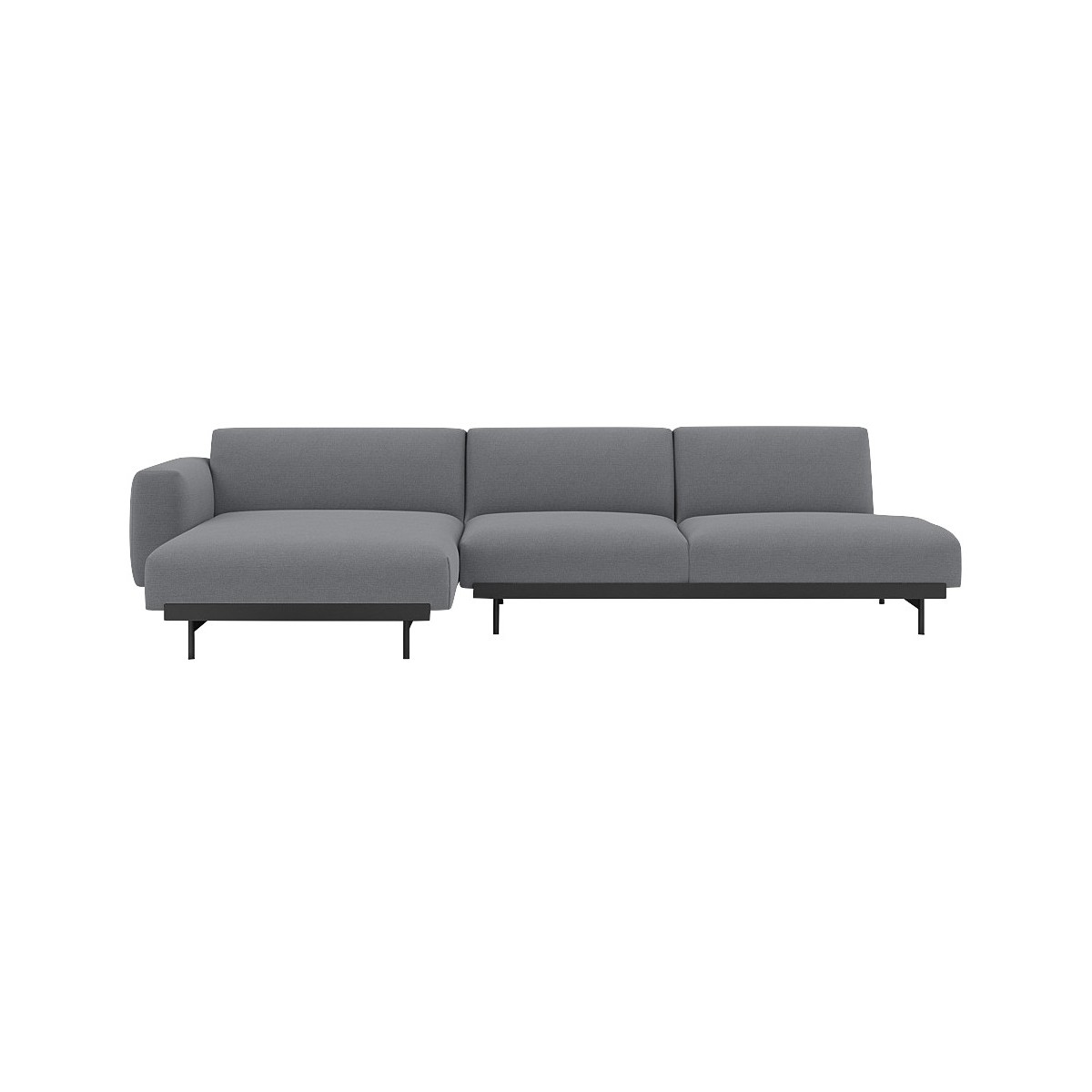 Ocean 80 / black – In Situ 3-seater sofa / configuration 9 – 297 x 169 cm