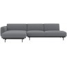 Ocean 80 / black – In Situ 3-seater sofa / configuration 9 – 297 x 169 cm