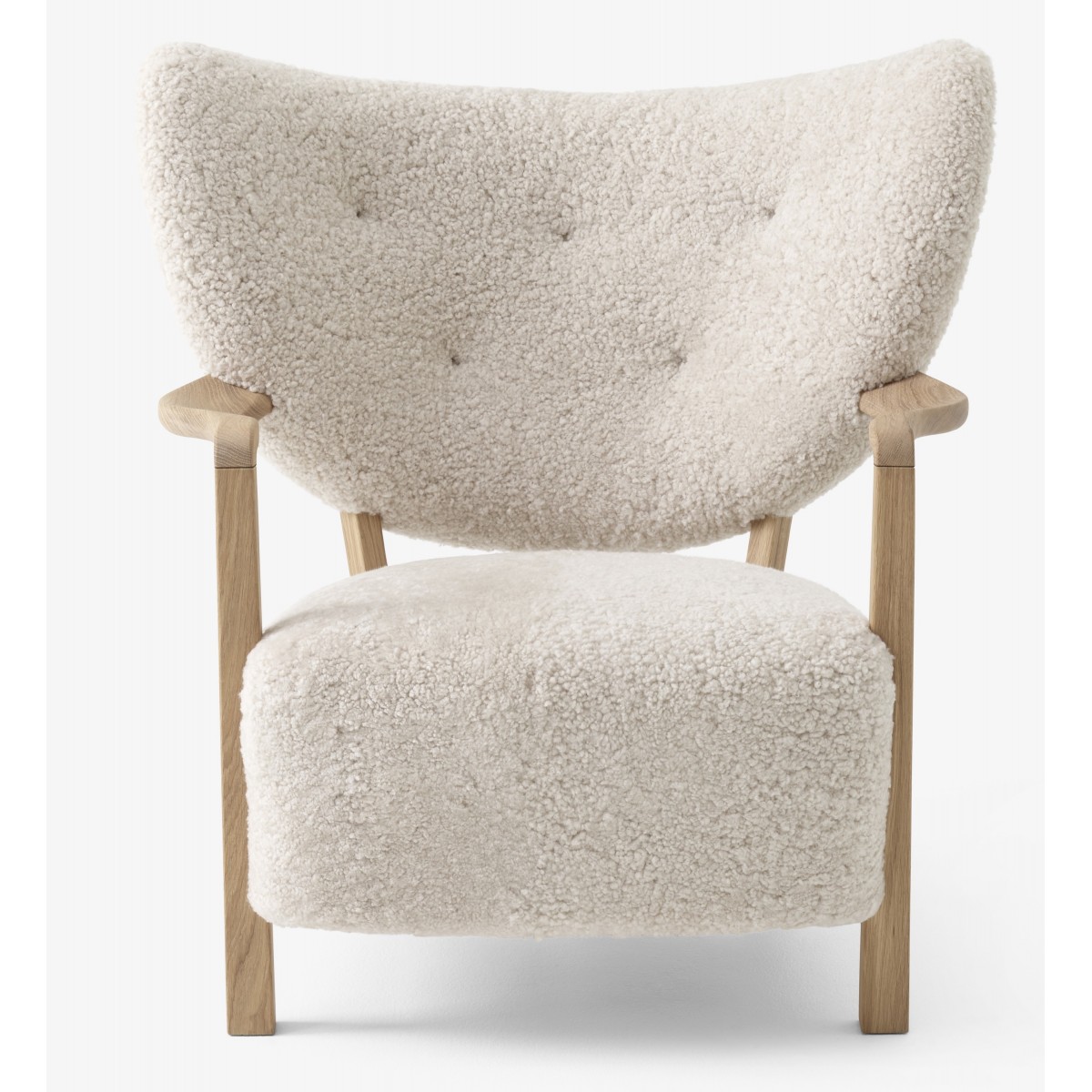 oiled oak - sheepskin moonlight 17mm - Wulff Lounge Chair