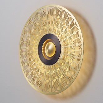Ø33cm - brass / graphite satin - Earth Turtle - wall / ceiling lamp