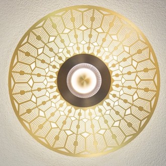 copy of Ø44cm - brass / graphite - Earth Turtle - wall / ceiling lamp