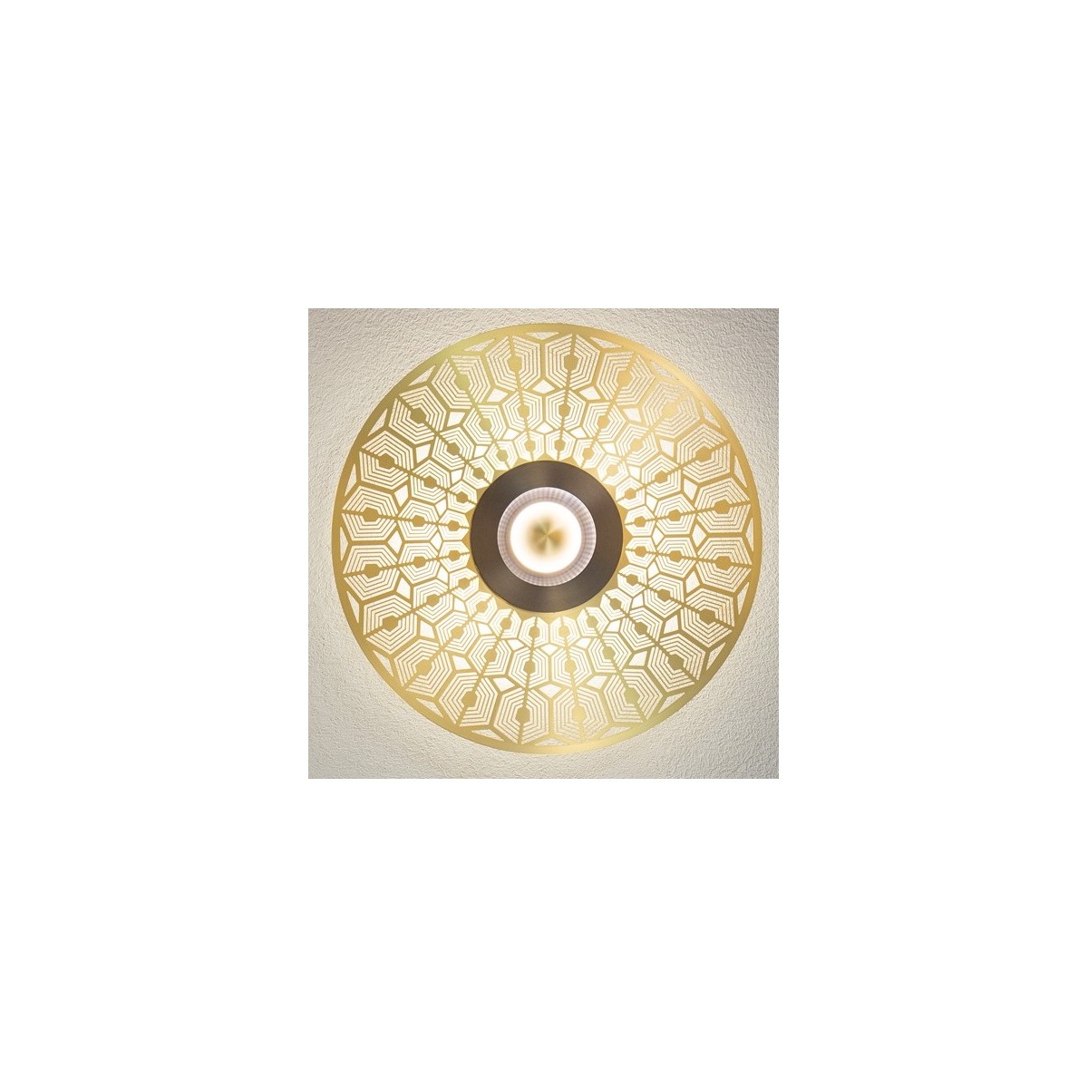 copy of Ø44cm - brass / graphite - Earth Turtle - wall / ceiling lamp