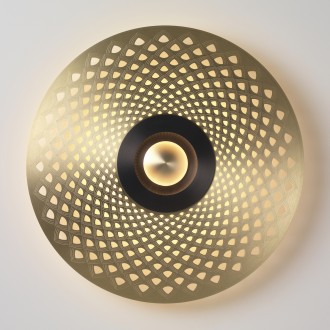 Ø33cm - brass / graphite - Earth Mandala - wall / ceiling lamp