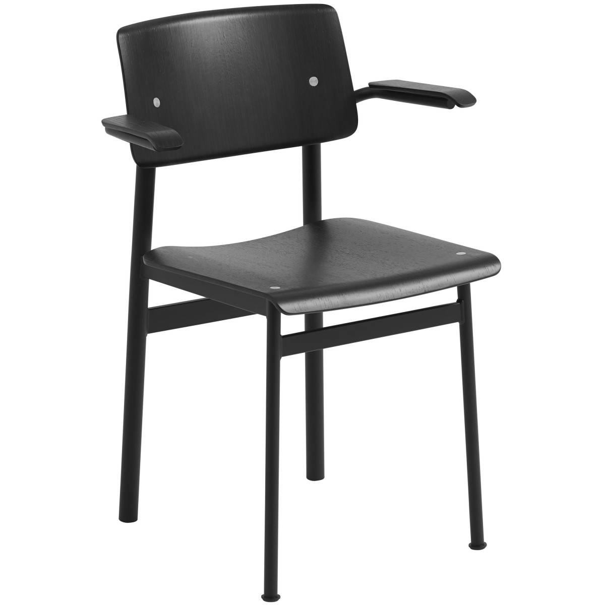 noir / noir - chaise avec accoudoirs Loft