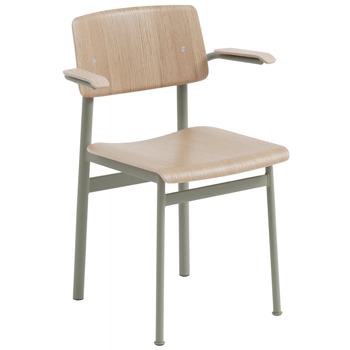 chêne / dusty green - chaise avec accoudoirs Loft