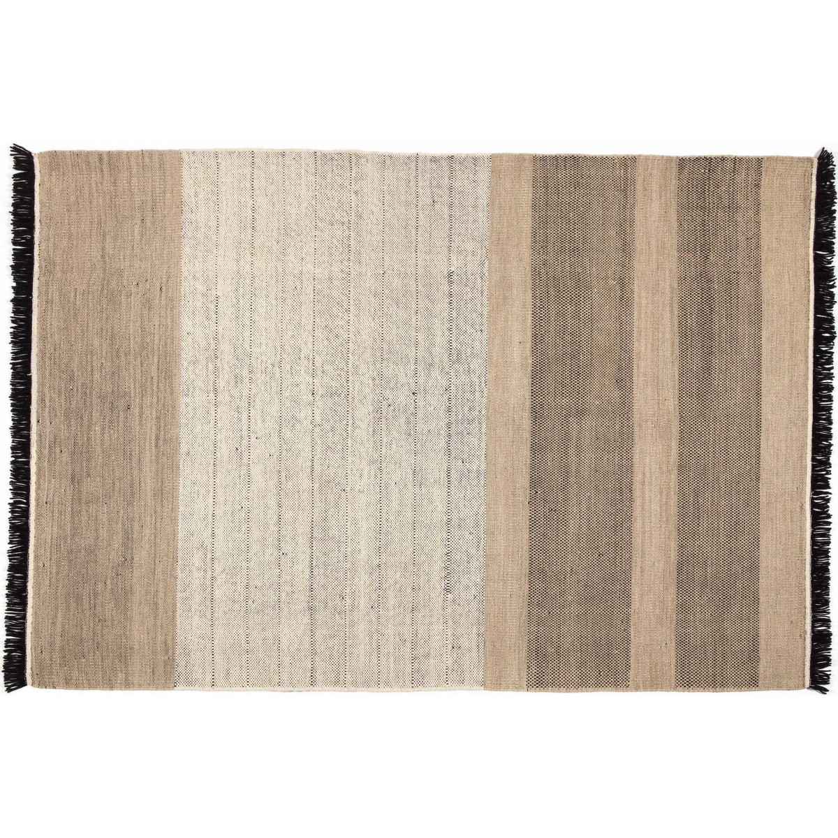 170x240cm - noir - tapis Tres Stripes