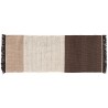 80x240cm - chocolat - tapis Tres Stripes