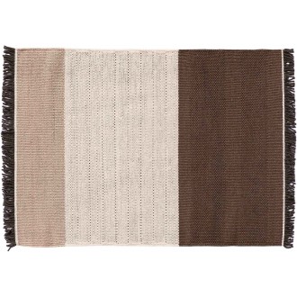 250x350cm - chocolat - tapis Tres Stripes