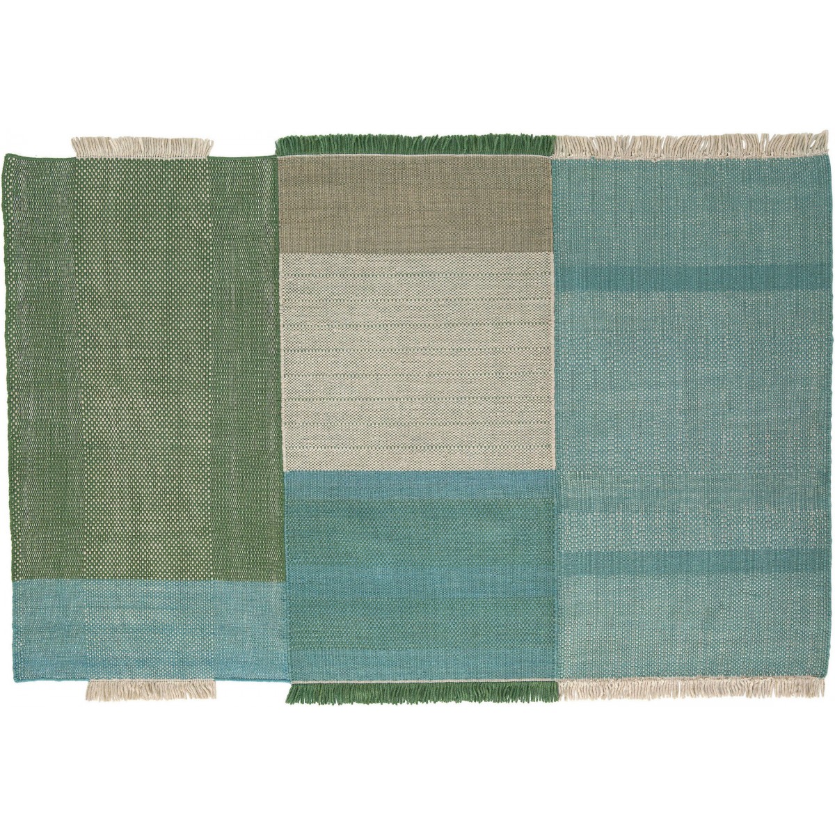 170x240cm - green - Tres rug