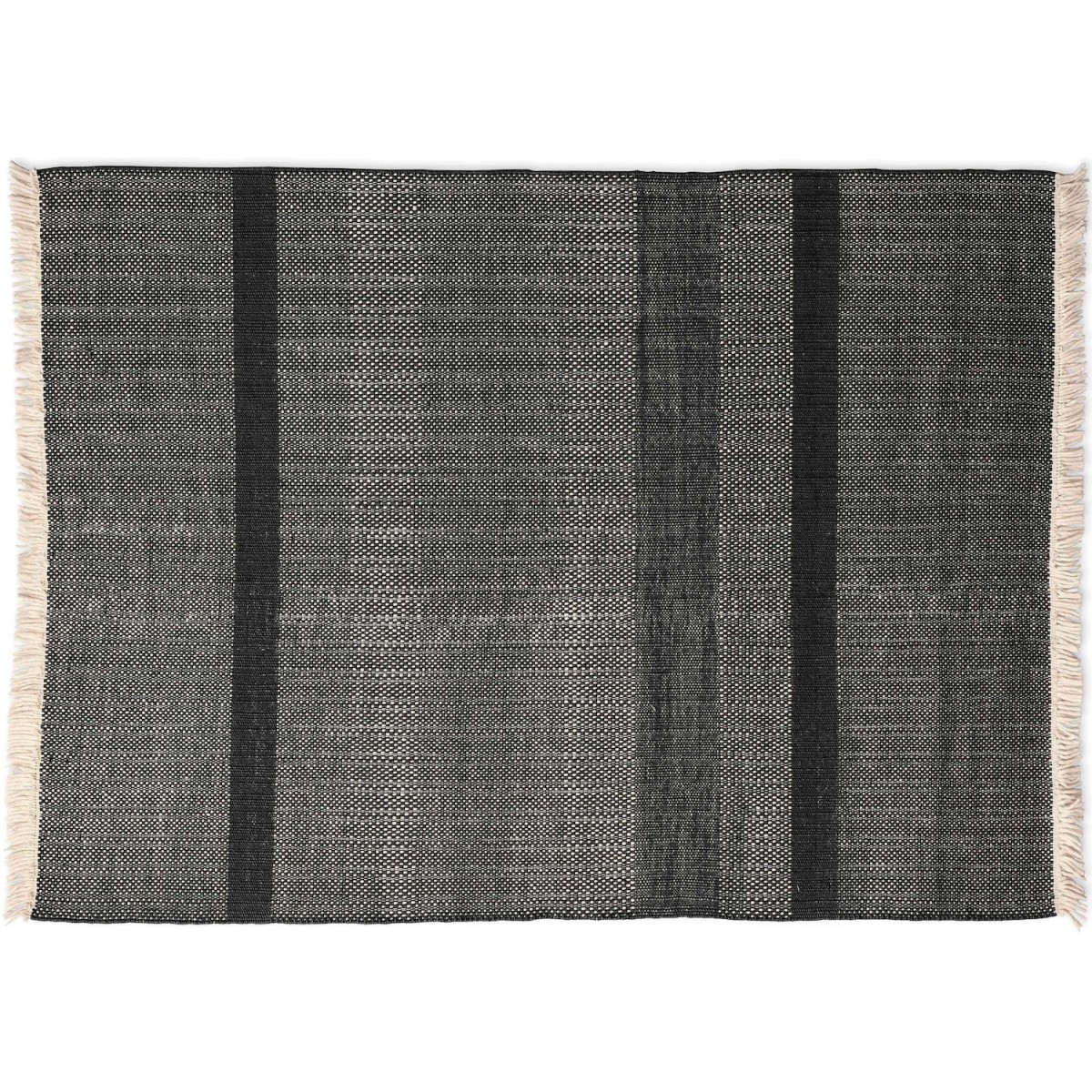 170x240cm - black - Tres Texture rug