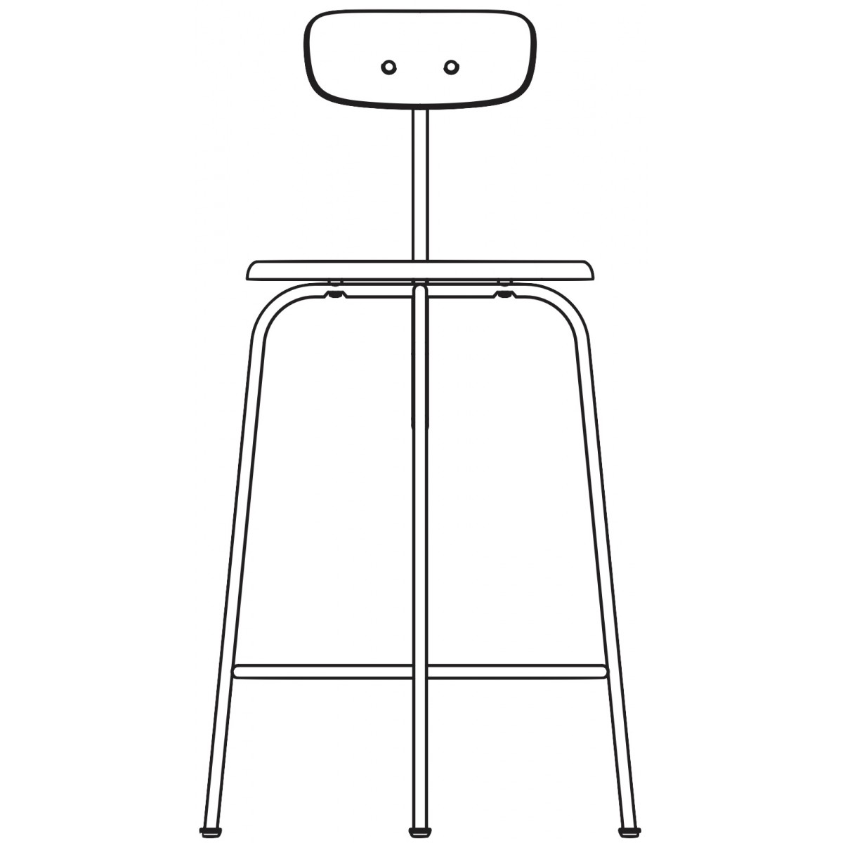 hauteur d'assise 63,5 cm - chaise de bar Afteroom