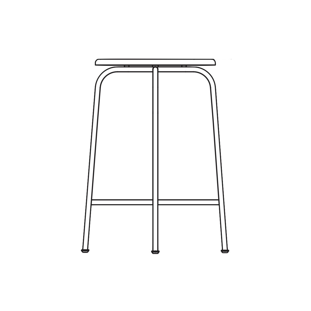 seat height 63,5 cm - Afteroom counter stool