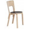 birch + black linoleum - 66 chair