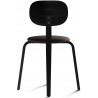 chaise Afteroom Plywood Dining - frêne noir + assise tissu Moss 014