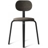 chaise Afteroom Plywood Dining - frêne noir + assise tissu Moss 14