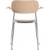 with armrests - oak / chrome frame - Co chair