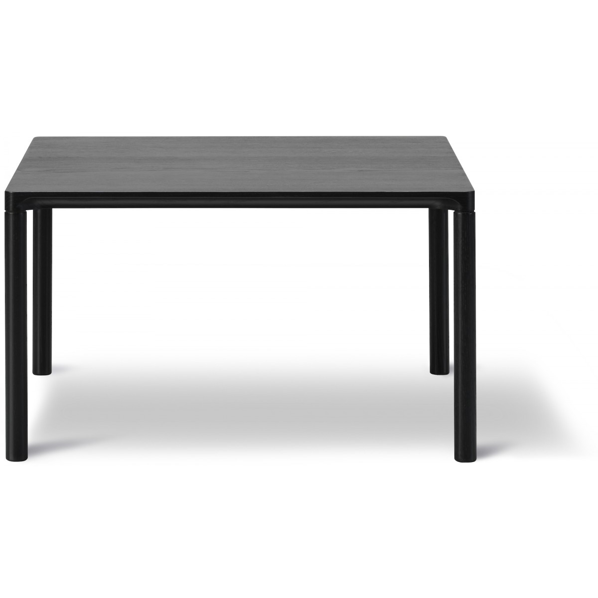 black lacquered oak – 63 x 63 cm – Piloti 6725 coffee table
