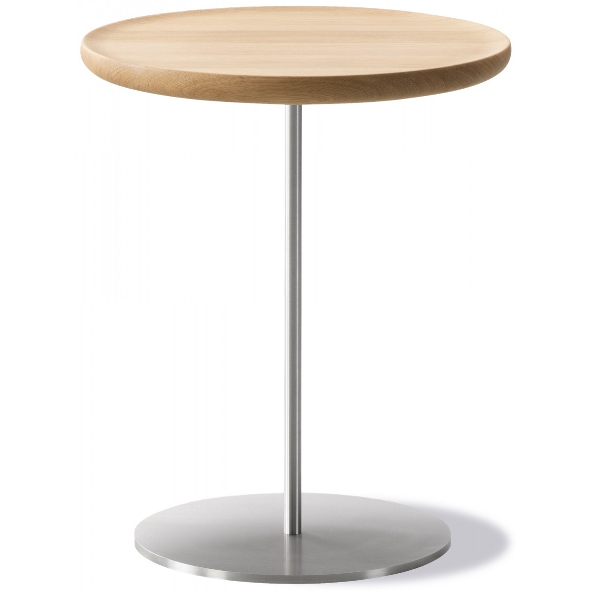 oak light oil / stainless steel, brushed - side table Pal 6751