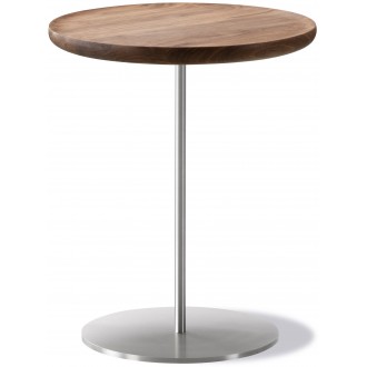 walnut oil / stainless steel, brushed - side table Pal 6751