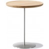 oak light oil / stainless steel, brushed - side table Pal 6755