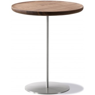 walnut oil / stainless steel, brushed - side table Pal 6755