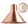 copper / white inside conic L - shade