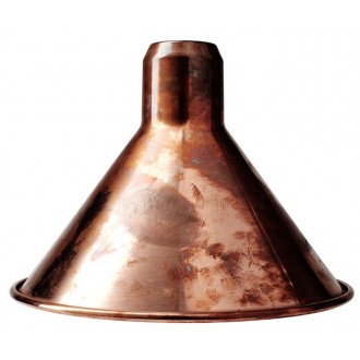 cône XL cuivre brut / intérieur cuivre - abat-jour