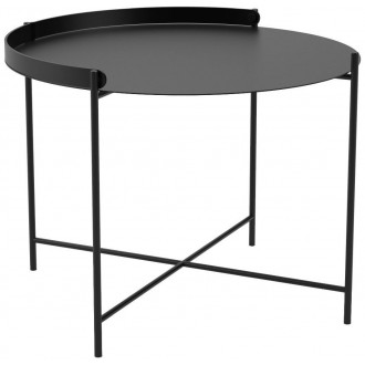 Table Edge – Ø62 x H43,1cm – Noir
