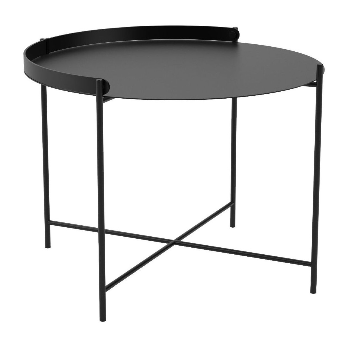 Table Edge – Ø62 x H43,1cm – Noir