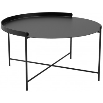 Table Edge – Ø76 x H37cm – Noir