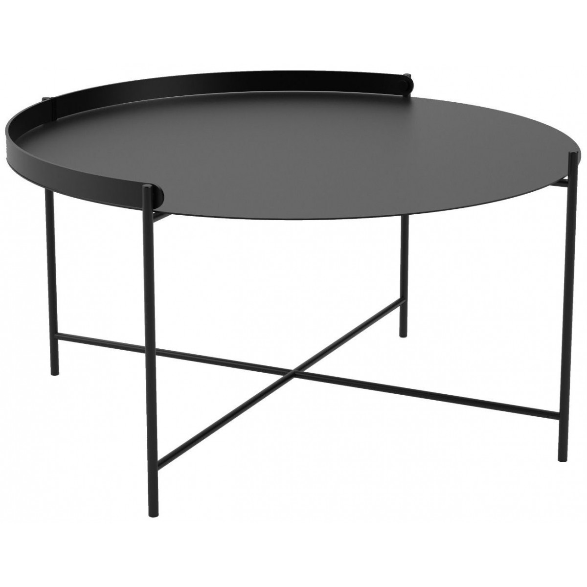 Edge Table – Ø76 x H37cm – Black