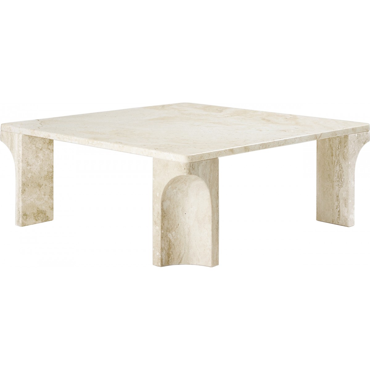 80 x 80 cm / blanc neutre – table basse Doric