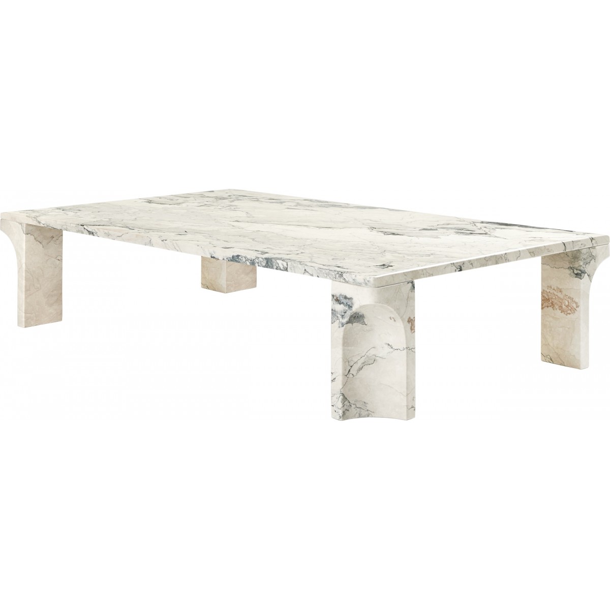 140 x 80 cm / gris électrique – table basse Doric